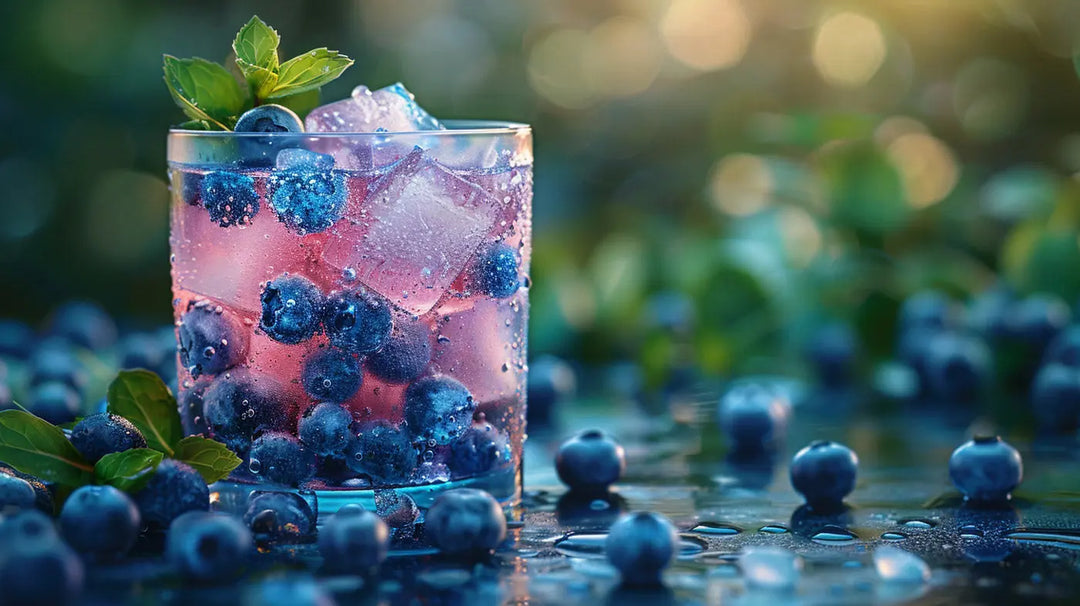 Blaubeere-Gin Tonic